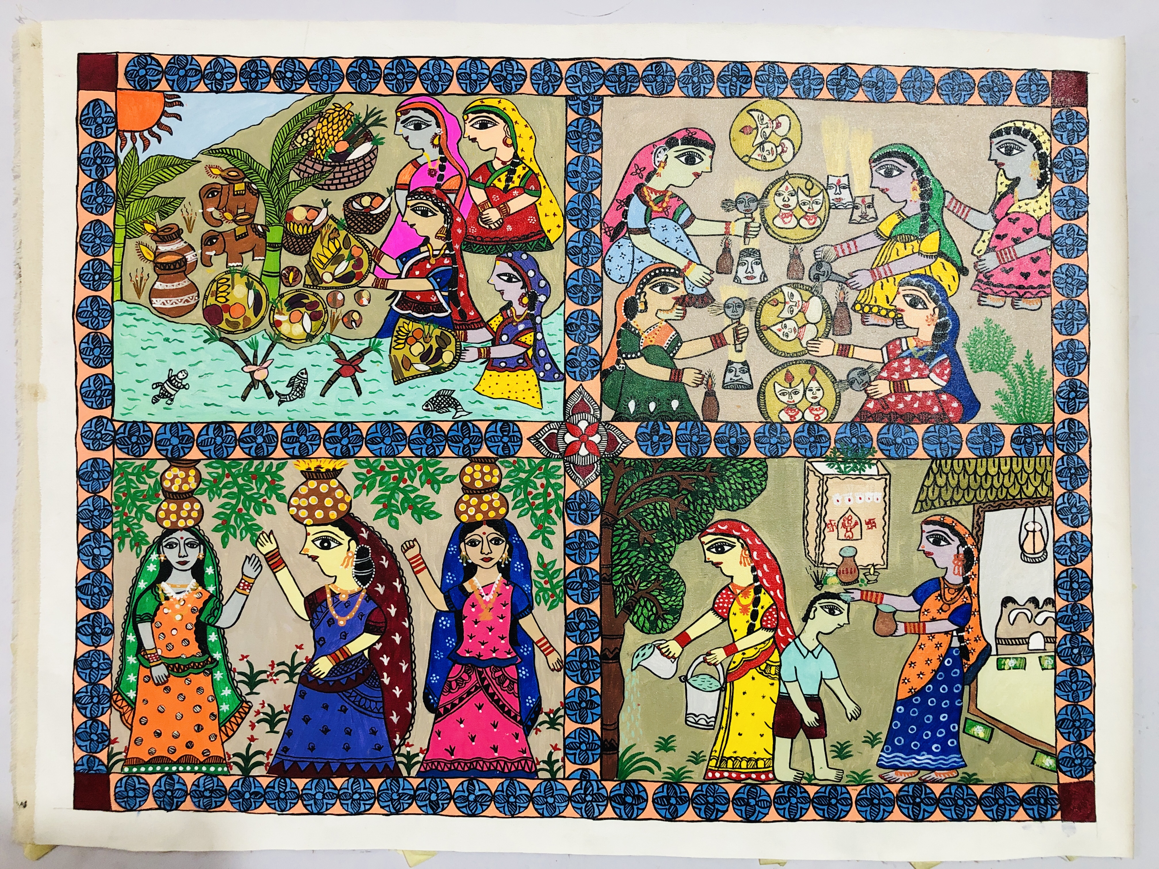 Teaching Mithila art through a local arts education curriculum: the development of the lessons